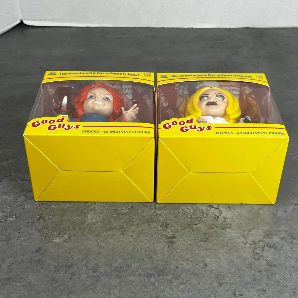 CultureFly Chucky and Tiffany 4.5 Inch Vinyl Figure Set Good Guys Child's‎ Play